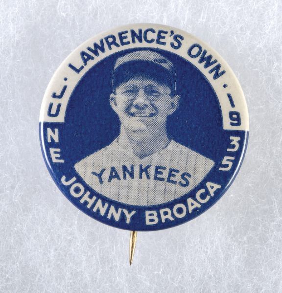 PIN 1935 Lawrence's Own Johnny Broaca